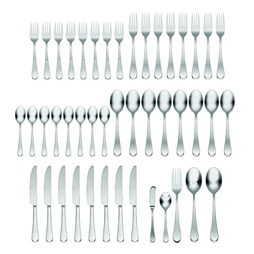 Icarus Satin 45 (45-Piece Flatware Set, Satin)
