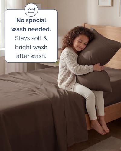 Twin Size 3 Piece Sheet Set (09 - Brown / Twin)