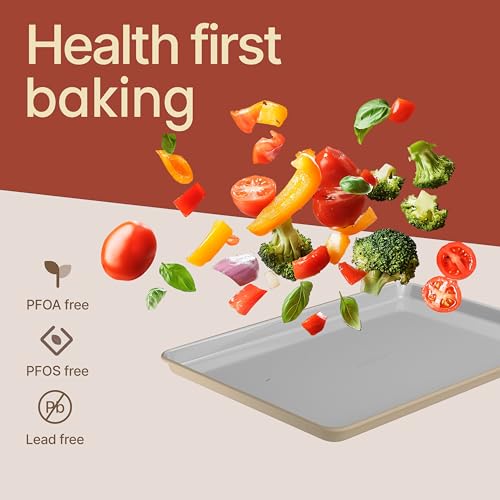 Bakken 8 Piece Ceramic Coated Bakeware Sets (Cream)