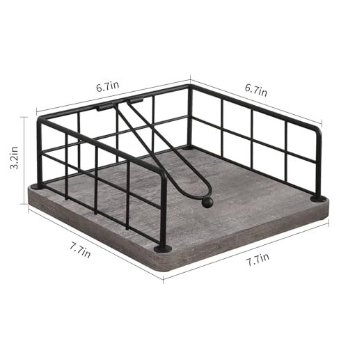 Flat Napkin Holder for Table Wood