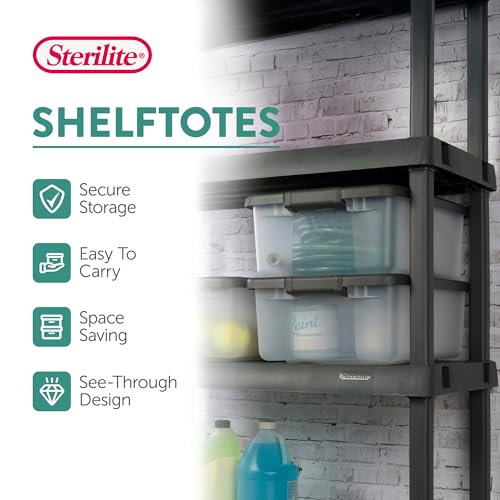18 Pack Plastic Storage Bins w (25 Quart Tote / 18 Pack)