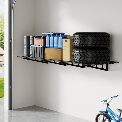 1 Pack 2x6ft Garage Shelving Wall (1 pack-2x6 ft / Black)