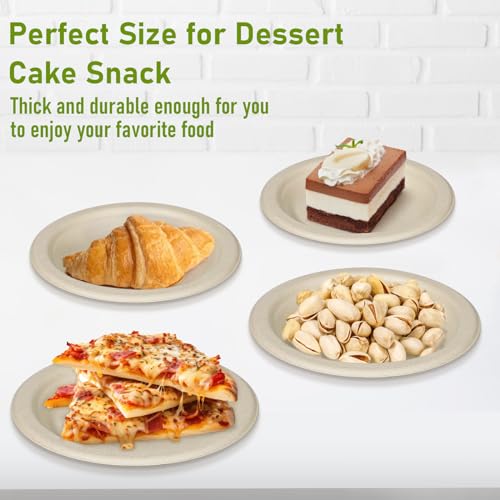 Small Disposable Plates 6 inch (6 Inch 50 Pack)
