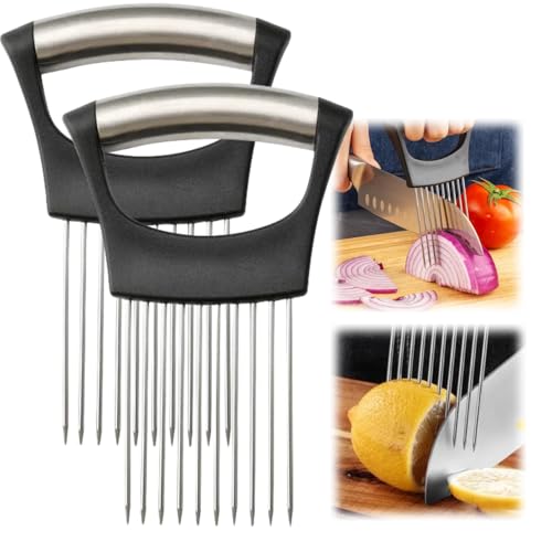Onion Slice Holder (Black / 2 Pack)