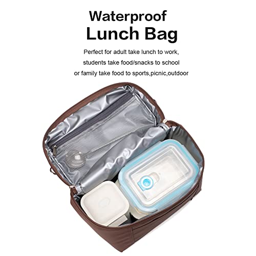NOL 8L Insulated Lunch Bags for Women Cooler Bag Lightweight Nylon Waterproof Lunch Box For WorkMedium