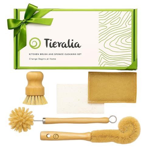 Bamboo Dish Brush Gift Set