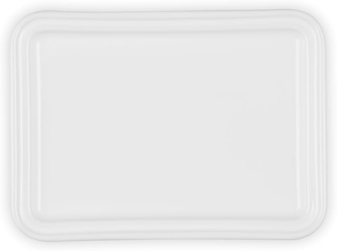 Le Creuset Stoneware European Butter Dish, White