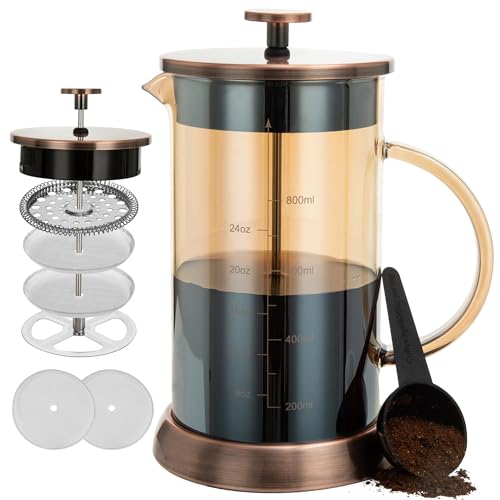 34 Ounce French Press Coffee Maker (Amber / 34 oz)