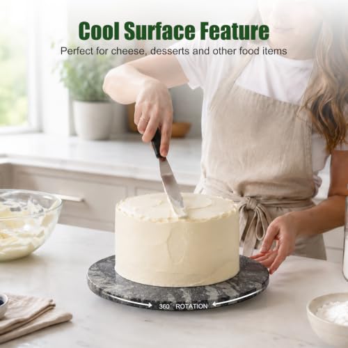 Marble Lazy Susan (Blue Fantasy / 16")