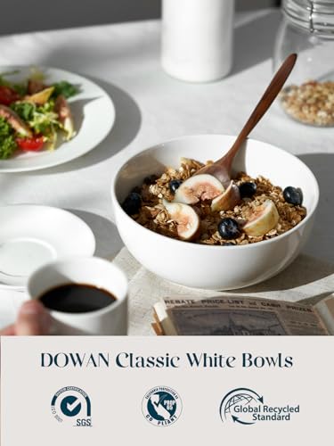 39 OZ Soup Bowls Set of 4 (39 OZ / Soft White)