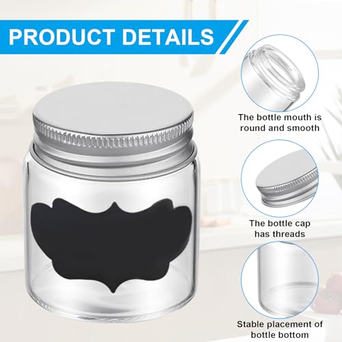 Mini Mason Jars With Lids 24 Pack 2oz Clear Glass Jars Set