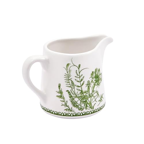 Green Garden Toile De Jouy Ceramic Sugar and Creamer Set (Green Garden Toile De Jouy)