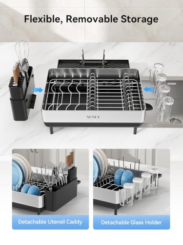 Large Dish Drying Rack (Black-new)