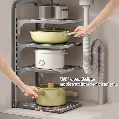 Pots and Pans Organizer Under Cabinet (3L-A)