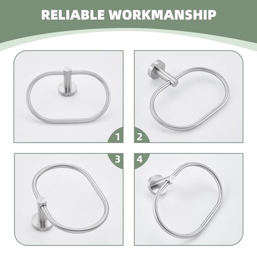Oval Towel Ring Brushed Nickel (Oval - Brushed Nickel)