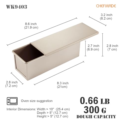 Mini Pullman Loaf Pan with Lid