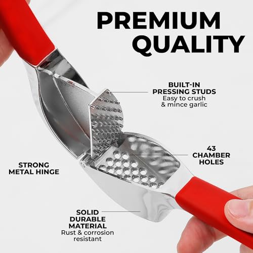 Metal Comfort Grip Garlic Press