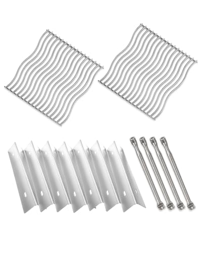 Grill Replacement Parts for Napoleon Prestige 500 (Heat Plates + Burners + Grates)