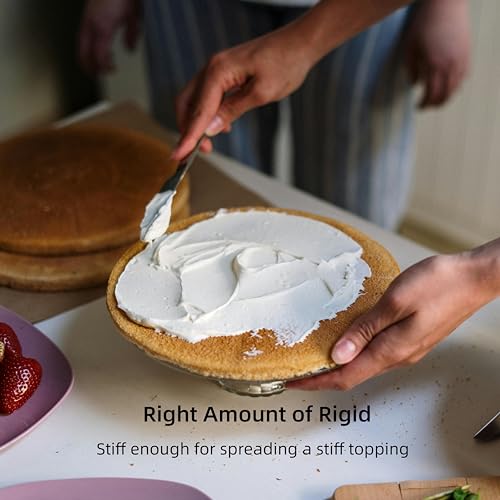 Straight Icing Spatula Stainless Steel Baking Set of 6"