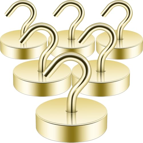 Magnetic Hooks Large Opening (Gold / 80lb Magnetic Hooks)