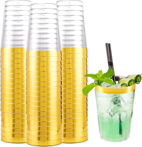 200 Pack Gold Plastic Cups (10-Gold-200)