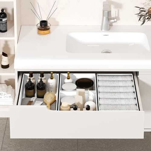 Drawer Organizer Clothes (White / 14 Pack)