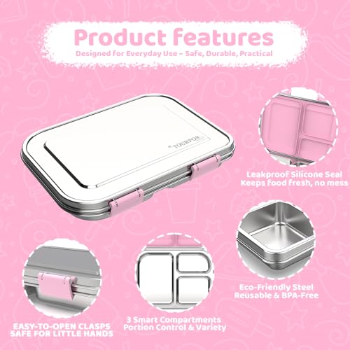 Stainless Steel Bento Box for Kids 1000ml