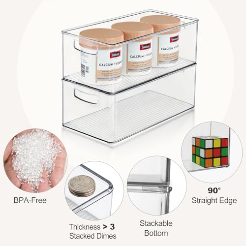 8 Pack Freezer Organizer Bins (2XL+3L+3M)