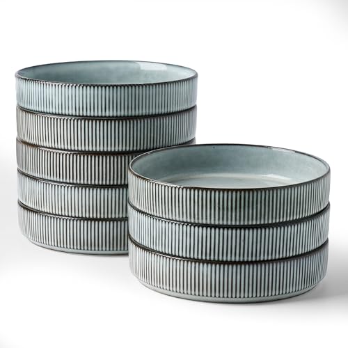 Star 7.5" Pasta Bowls Set of 8 (Smoky Blue / 8 pcs)