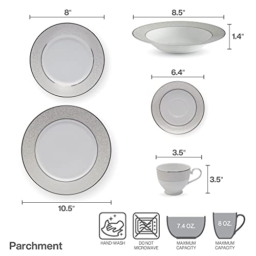 Parchment 40 Piece Dinnerware Set (40-Piece / Parchment)