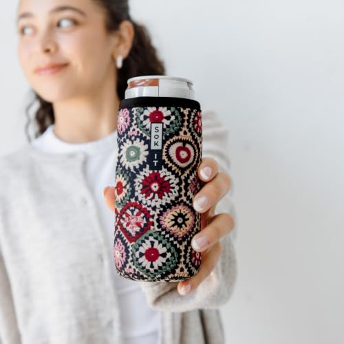 CanSok Sleeve for Beer & Soda Insulated Neoprene Cover (Close Knit / 12oz Slim Can Sleeve)