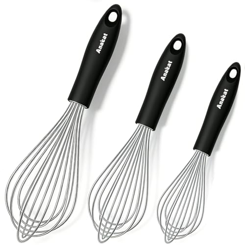 3 Packs Stainless Steel Whisk Set (3 Count)