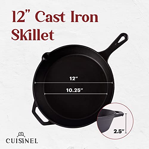 12‑Inch Cast Iron Skillet (12")