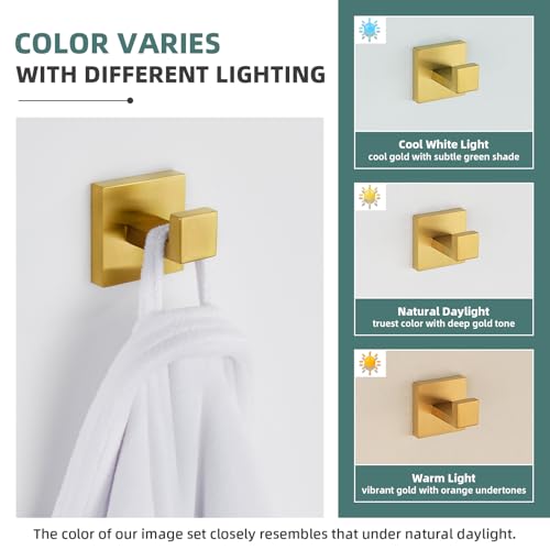 Brushed Dark Gold Towel Hook (1 Pack / Brushed Dark Gold)