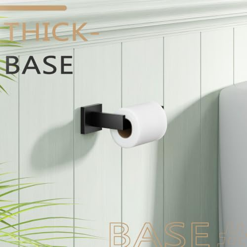 Black Toilet Paper Holders Bathroom Toilet Paper Roll Holder SUS304 Stainless Steel Contemporary Wall Mounted