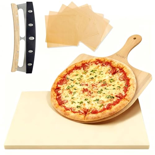 Rectangular Pizza Stone Kits 4PCS 12"x15" (12X15X0.4INCHES)