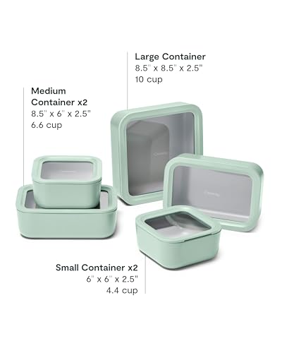13 Piece Glass Food Storage Container Set (Mist / Food Storage Set (13x))