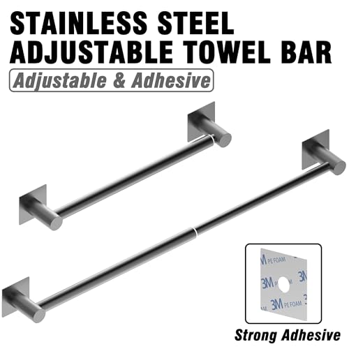 Towel Bar Self (Matte Black / Self-Adhesive)