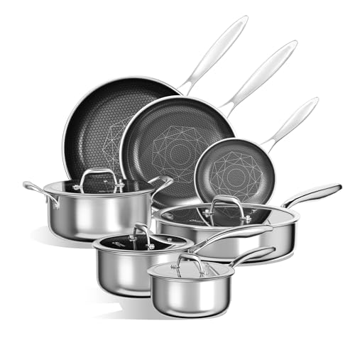 11 Pcs Pots and Pans Set
