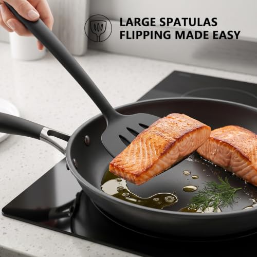 3 Pack Silicone Spatula Set (PureBlack)