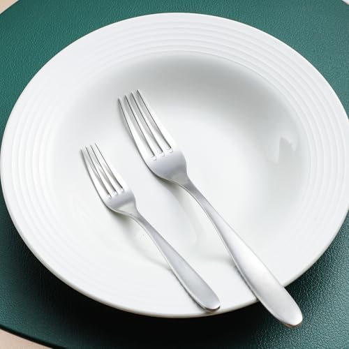 Silverware Set with Steak Knives (Matte silver with Steak Knives)