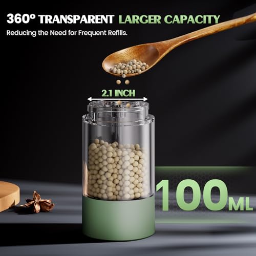 Salt and Pepper Grinder Set Mom Gifts (Green)