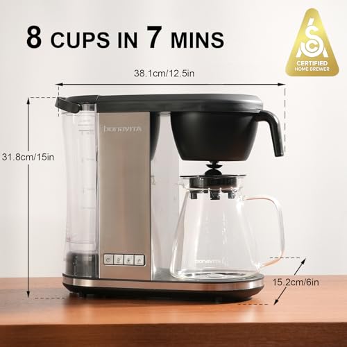 Enthusiast 8 Cup Drip Coffee Brewer (Silver)