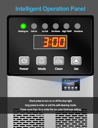 Commercial Ice Maker Machine (200lbs/24H / Commercial Ice Maker-Black)