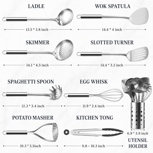 Cooking Utensils Set (Brown)