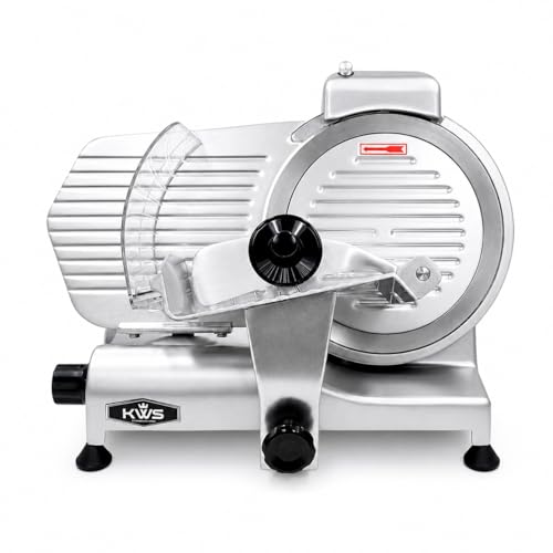 10" Electric Meat Slicer with Bread Slicing Attachment (Stainless Steel)