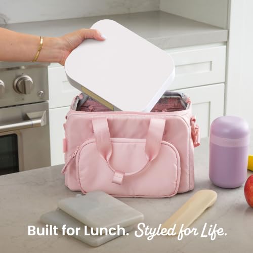 Modern Adult Bento Lunch Box with 3 (White)