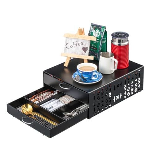 for Vertuo Pod Holder Coffee Accessories Organizar for Nespresso Pod Storage Large Capacity Fits All Size Coffee Station for Coffee Bar (Coffee Bar Style)