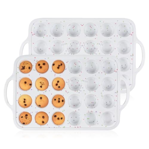 Mini Muffin Pan (White Confetti / 24-Cup Mini)