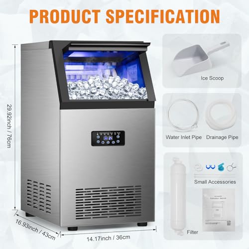 Commercial Ice Maker Machine (120Lbs/24)